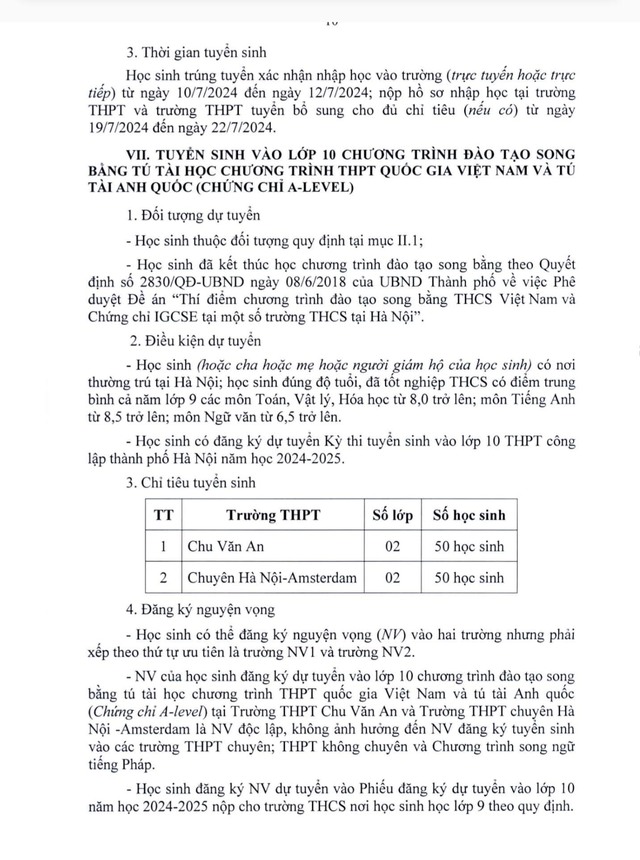 LỊCH THI TUYỂN SINH LỚP 10 THPT năm 2024 của thành phố Hà Nội- Ảnh 10. LỊCH THI TUYỂN SINH LỚP 10 THPT năm 2024 của thành phố Hà Nội- Ảnh 10.