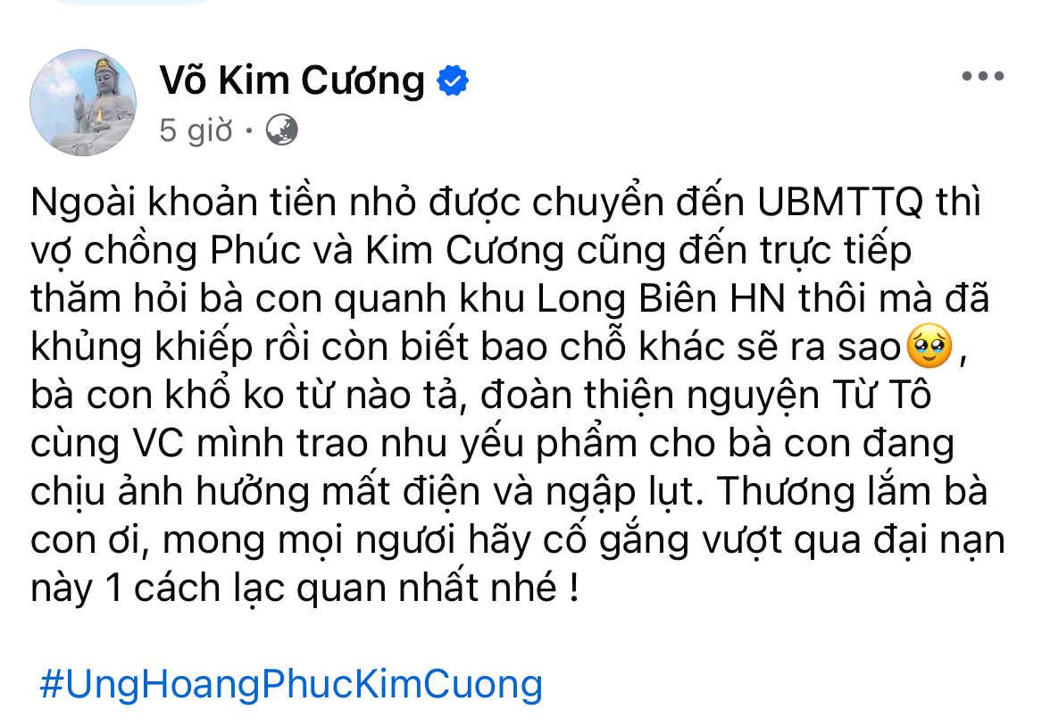 Quế Vân và vợ chồng Ưng Hoàng Phúc bị chỉ trích khi đi cứu trợ... giữa trung tâm Hà Nội- Ảnh 2. Quế Vân và vợ chồng Ưng Hoàng Phúc bị chỉ trích khi đi cứu trợ... giữa trung tâm Hà Nội- Ảnh 2.