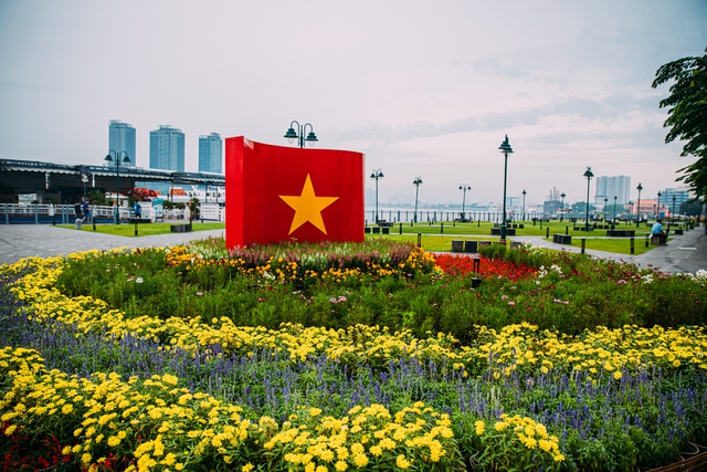 Có một TP.HCM đẹp yên bình dưới sắc cờ rực rỡ ngày Tết Độc Lập- Ảnh 6. Có một TP.HCM đẹp yên bình dưới sắc cờ rực rỡ ngày Tết Độc Lập- Ảnh 6.